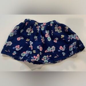 6/$20 Carter's Navy Floral Skirt